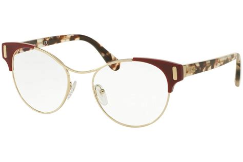 prada pr 61tv|Prada PR 61TV VAX1O1 Eyeglasses in Burgundy.